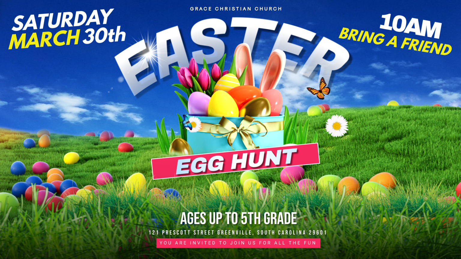 Easter Egg Hunt March 30th – Grace Christian Church